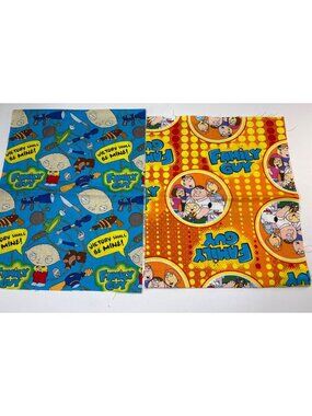 Family Guy Novelty Cotton Fabric Stewie Family Prints 9"x22" & 9"x21" Crafting D